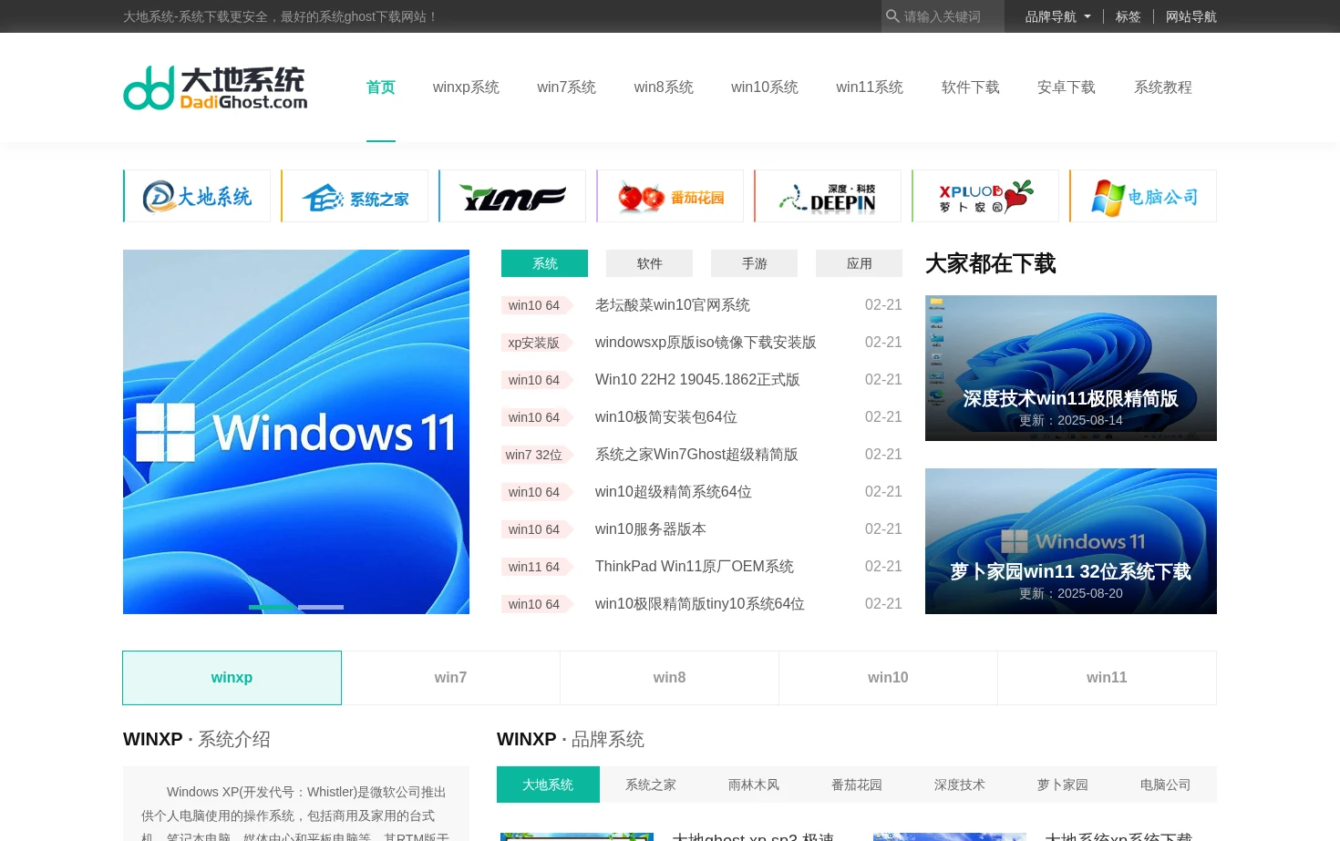 大地下载站 页面快照